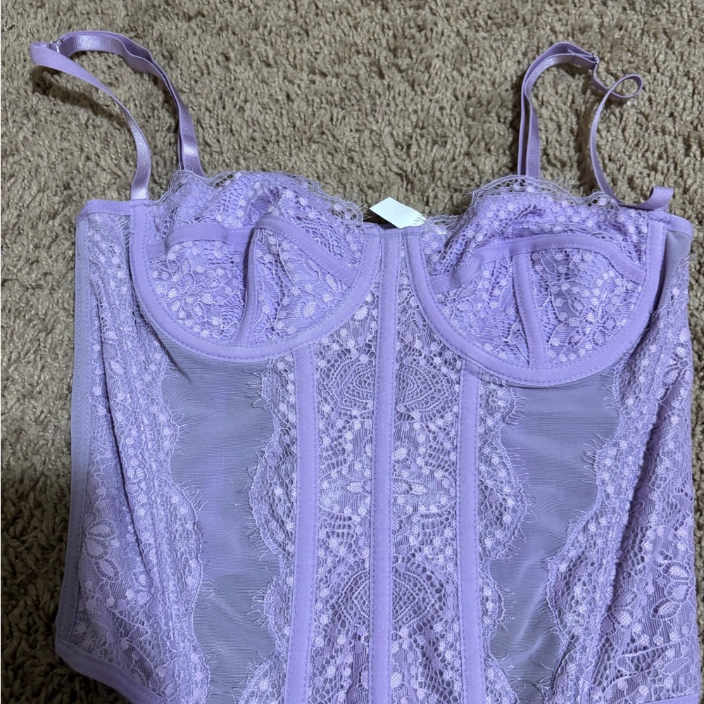 Lavender Lace Corset